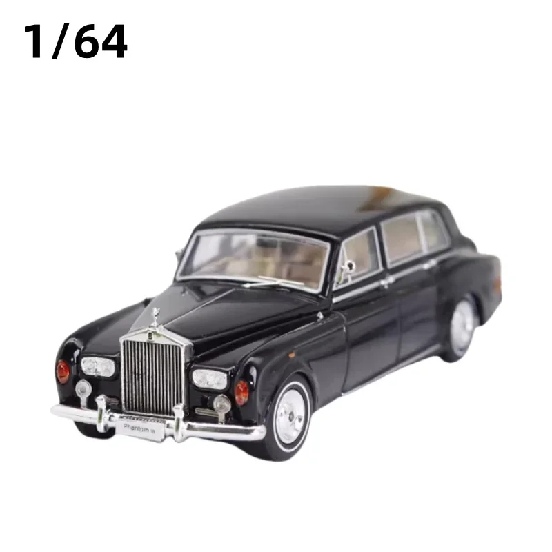 DCM 1:64 Rolls-Royce Phantom 6 Phantom VI modelo de liga, coleção infantil de brinquedos decorativos, para presentes de Natal infantis.