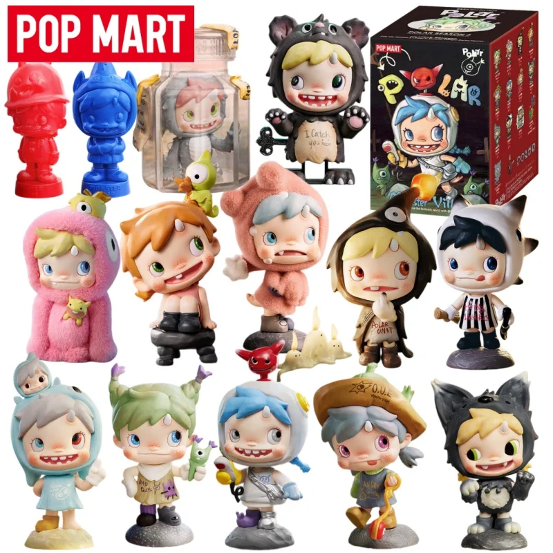 

New POP MART POLAR Season 3 Monster Village Series Blind Box Desktop Ornaments Doll Model Collectible Toy Girl's Birthday Gift