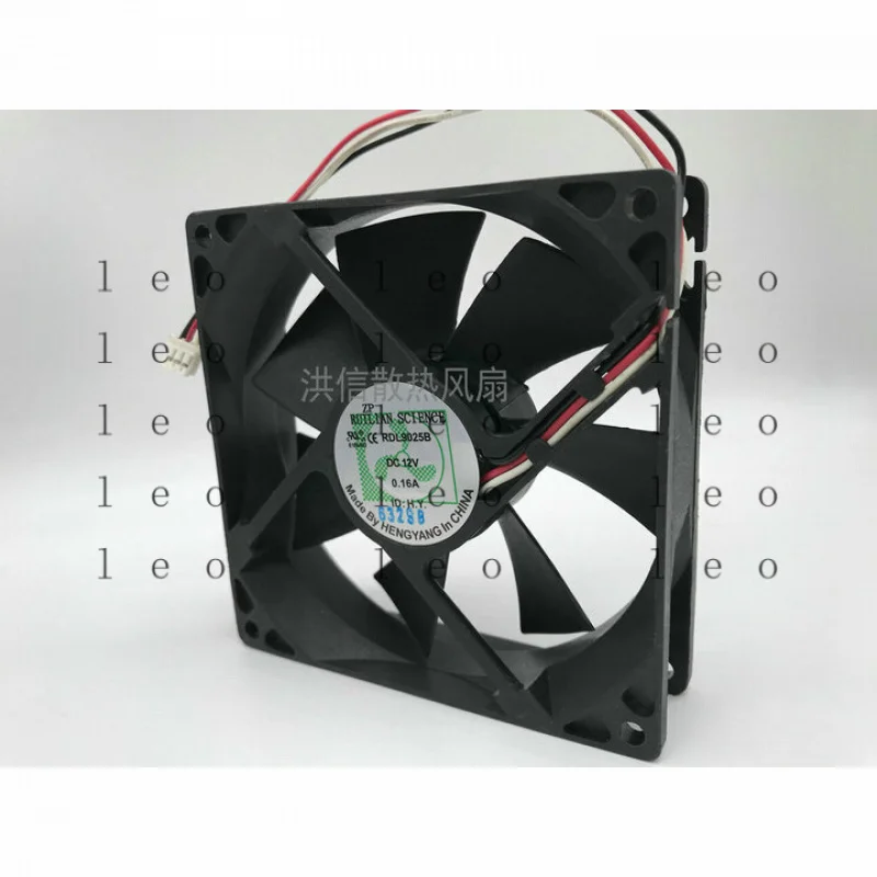 DD  1 PCS  RUILIAN SCIENCE  Fan  RDL9025B   DC 12V 0.16A  90*25MM    3  Pin
