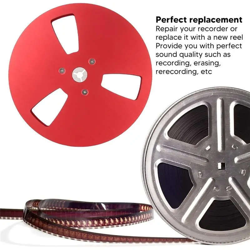 7 Inch Empty Tape Reel 1/4 Empty Tape Reel 3 Holes Recording Takeup Reel For TEAC Universal For Reel To Reel Tape