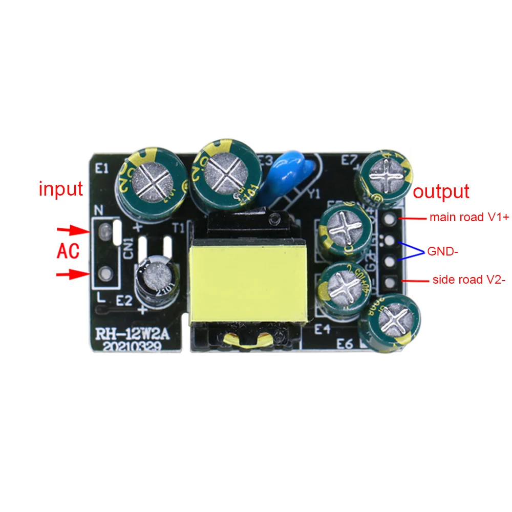 Dual Output Switching Power Supply Buck Power Bare Board 85-265V to ±5V/±12V/±15V/±24V Step-down Isolation Power Module