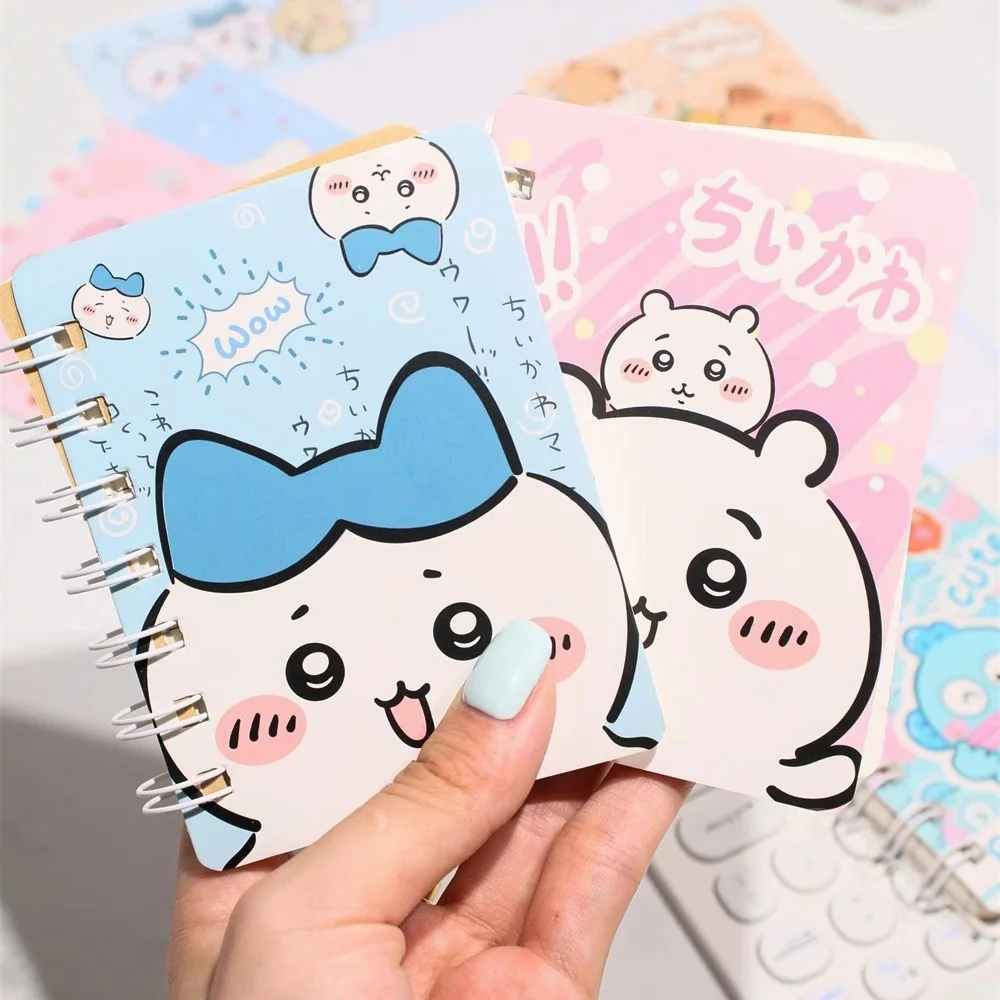 

Anime Chiikawa A7 Notebook Cartoon Hachiware Usagi Student Mini Portable Planner Teacher Office Supplies Girls Birthday Gifts
