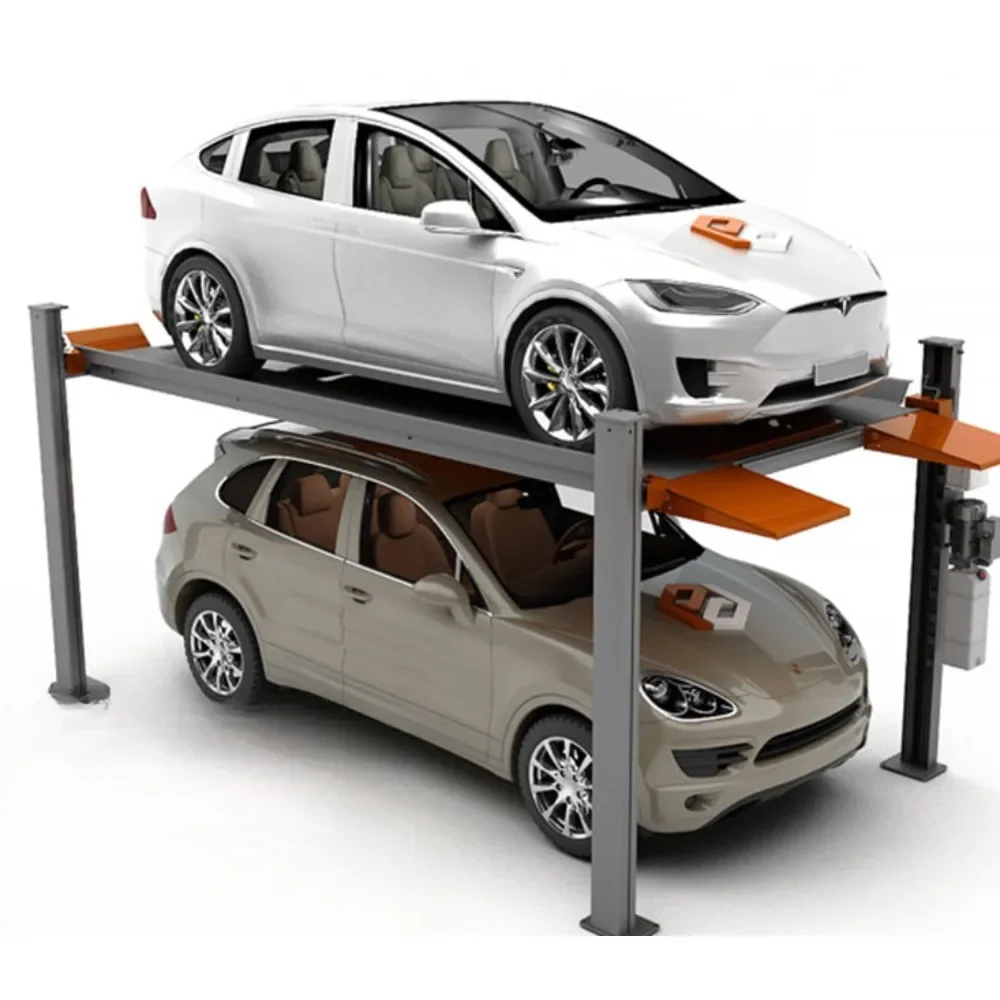 

Four post car two story household electric lifting platform
