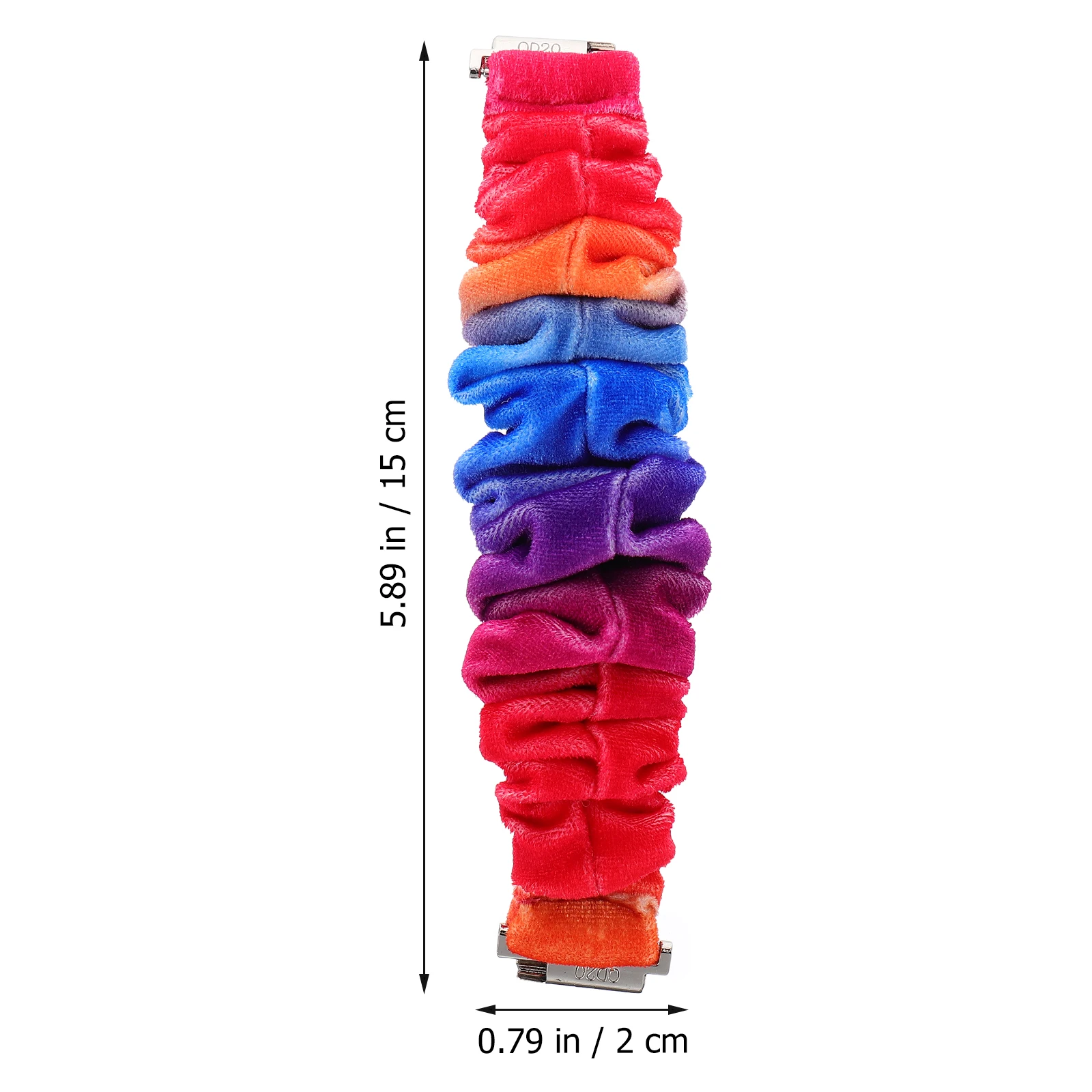 

20mm Watch Strap Scrunchie Watch Band Compatible with Smartwatch Adjustable Soft Comfortable for Exercise and Daily Wear