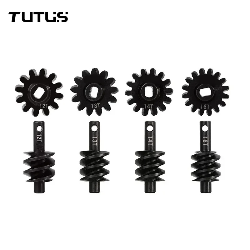 Conjunto de Engrenagens Helicoidais de Diferencial em Aço para Overdrive 12T 13T 14T 16T 18T para Carro RC Crawler 1/24 Axial SCX24