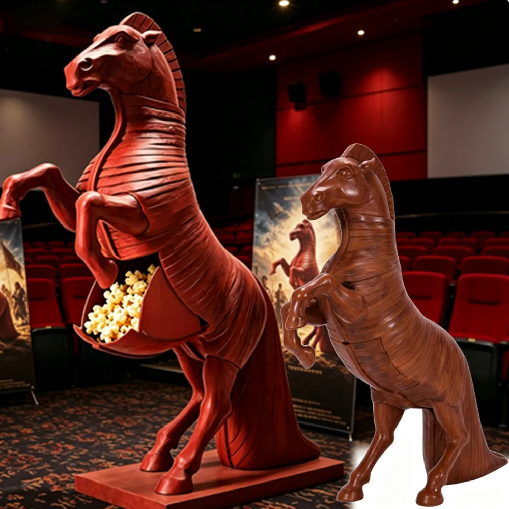 Model Kit Horse - New Trojan Horse Popcorn Bucket Movie