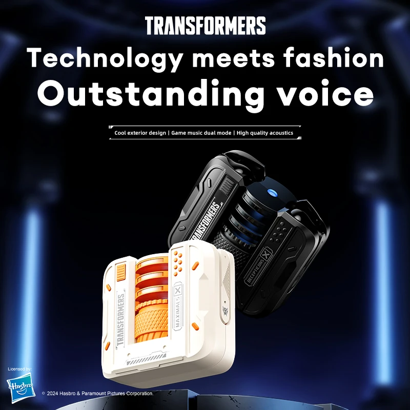 TRANSFORMERS TF-T71 Wireless Earphones HiFi Stereo Sound Music Headphones HD Call Bluetooth 5.4 Low Latency Game Earbuds LP49