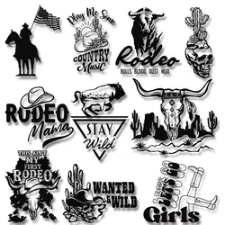 Not My First Rodeo Roam Free Wild West  Vintage Style Individuality Iron on Transfers Stickers for Clothes DIY Decoration