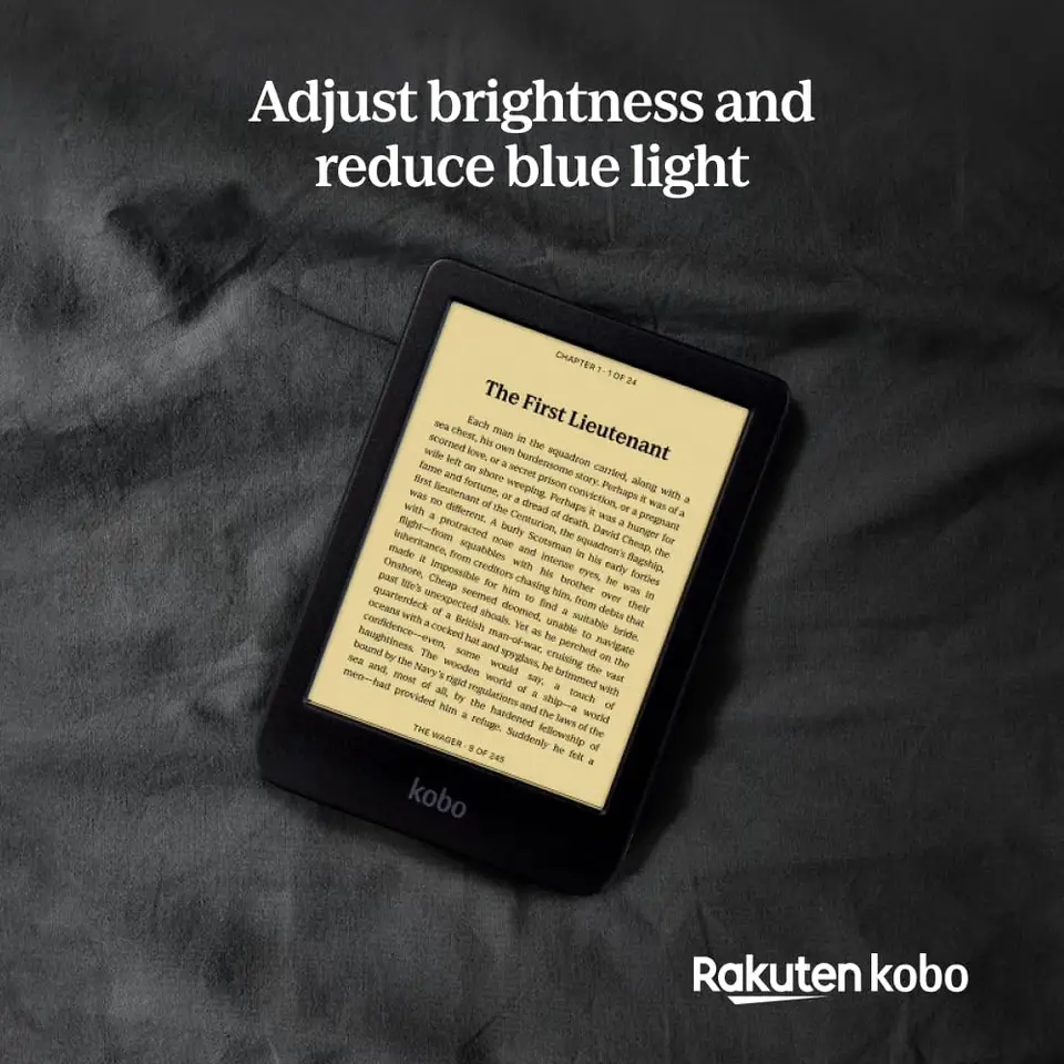Kobo Clara BW eReader 6” Glare-Free Touchscreen with ComfortLight