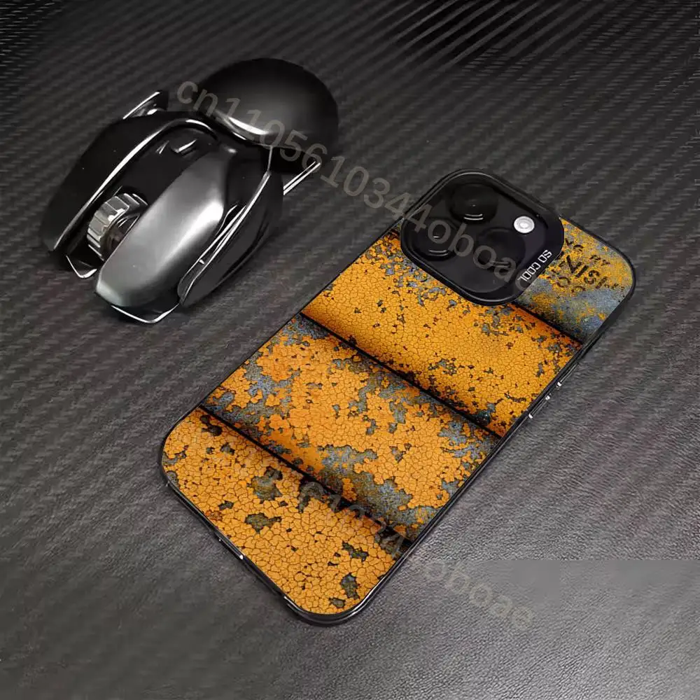 Industrial Style Rusty Phone Case For iPhone 17,16,15,14,13,12,11,Pro,MAX,Plus TPU Soft To Skin-friendly Cover