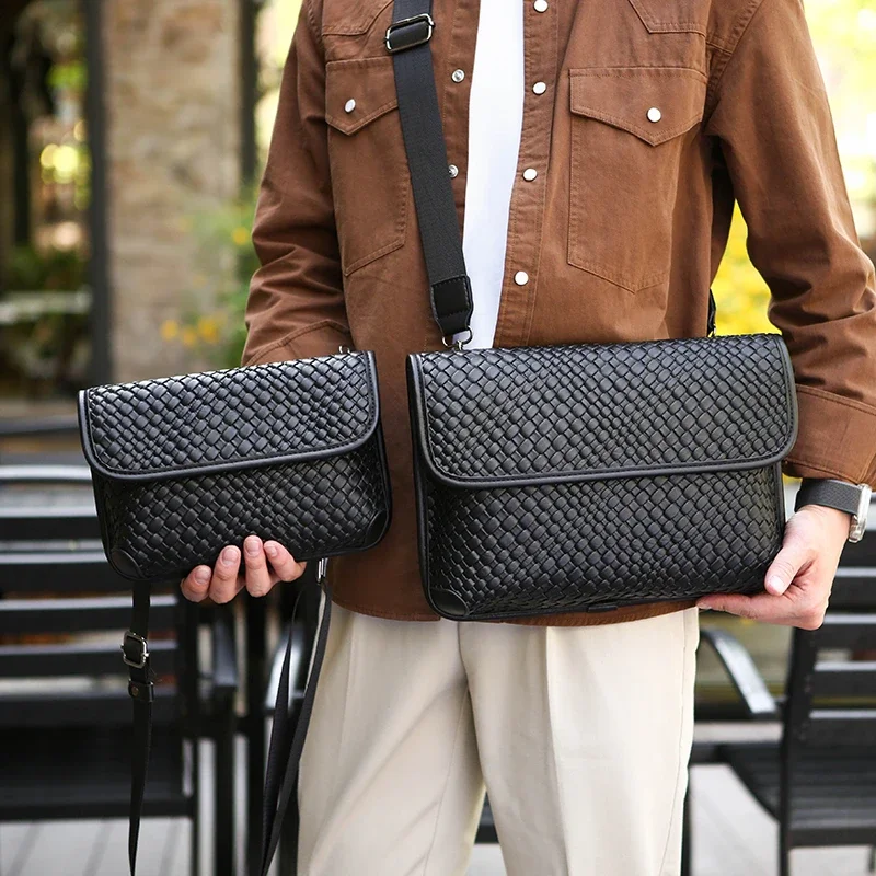 

Fashion men's envelope PU leather shoulder bags tote bag crossbody bags сумка sacoche homme bag for man bolsos para hombre