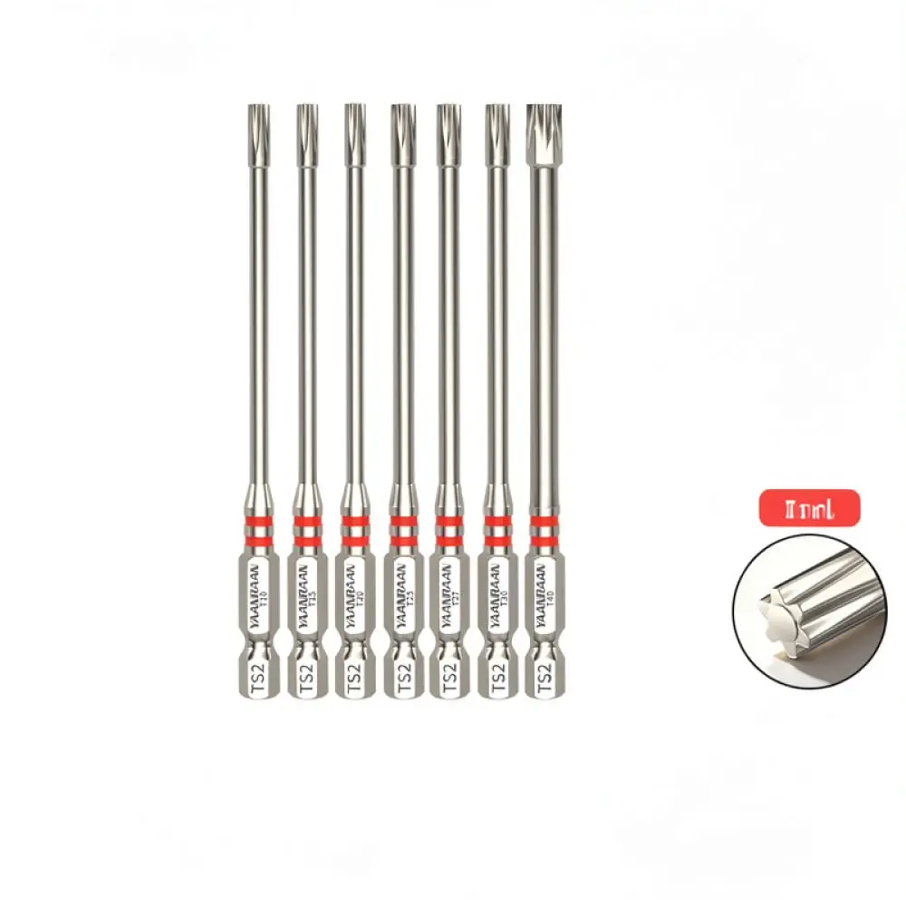 For Yanran Magnetic Torx Screwdriver Bits Anti Slip Impact Resistant Steel Power Drill Head Tool Accessories Set