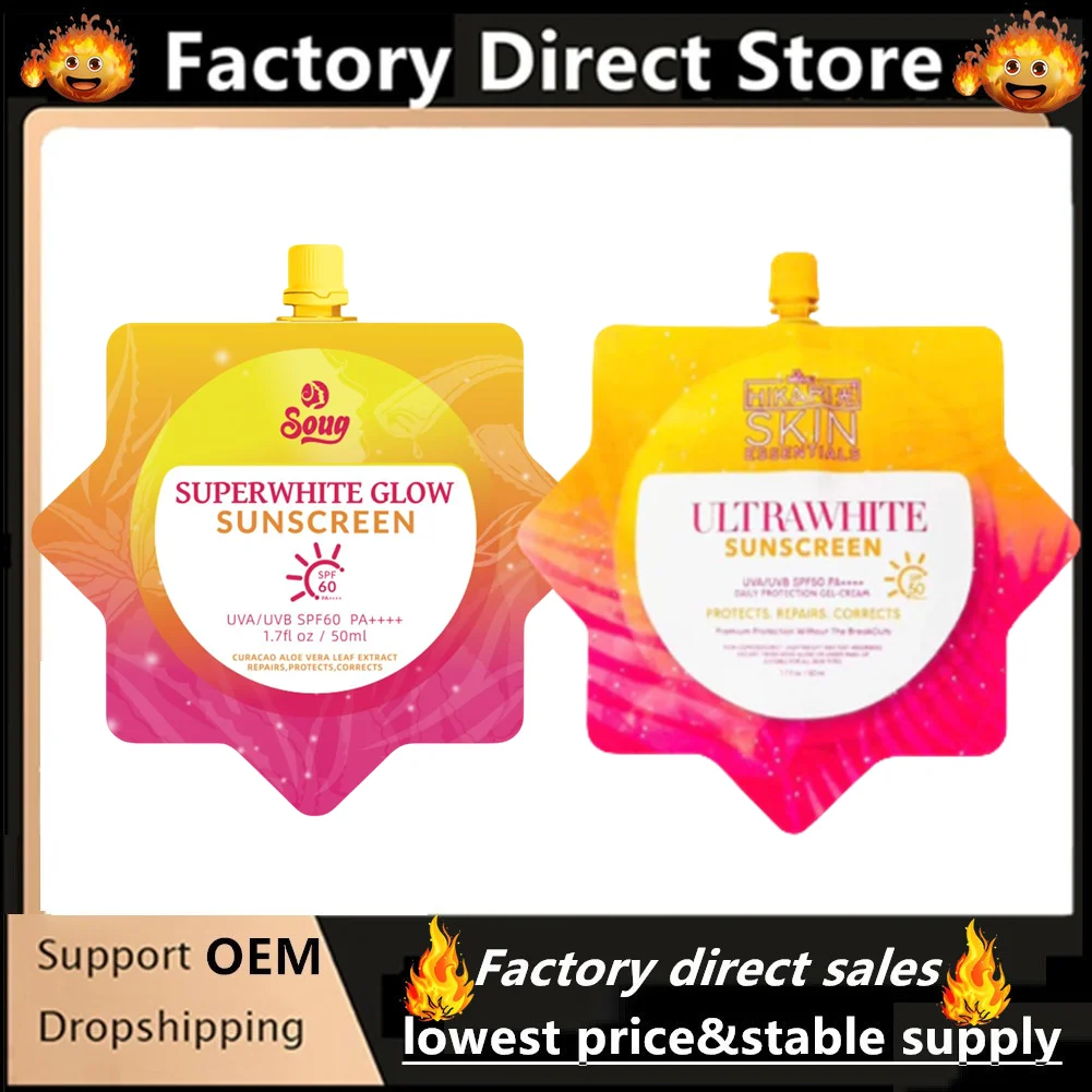 

50ml Whitening Sunscreen Brightening Face & Body Moisturizer Lightweight Sun Protection Sunblock Skin Care For All Skin Types