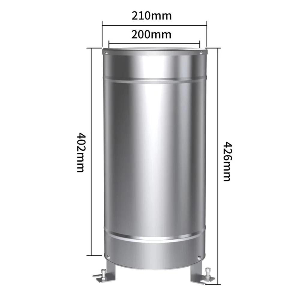 Rainfall Monitoring Transmitter Precipitation Detector Stainless Steel Rain Gauge Single Bucket Increase Rainwater Sensor