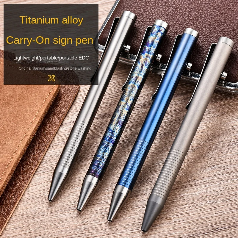 Multi-functional Titanium Alloy Tactical Pen Portable Self-defense Pen Outdoor Anti-wolf Artifact Signature Pens