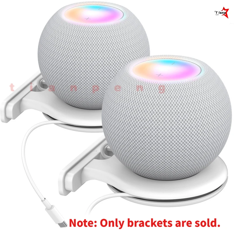 WYORESY For  HomePod Mini Wall Mount Bracket Dedicated Smart Speaker Base Hidden Cable Storage Wall Hanging Equipment