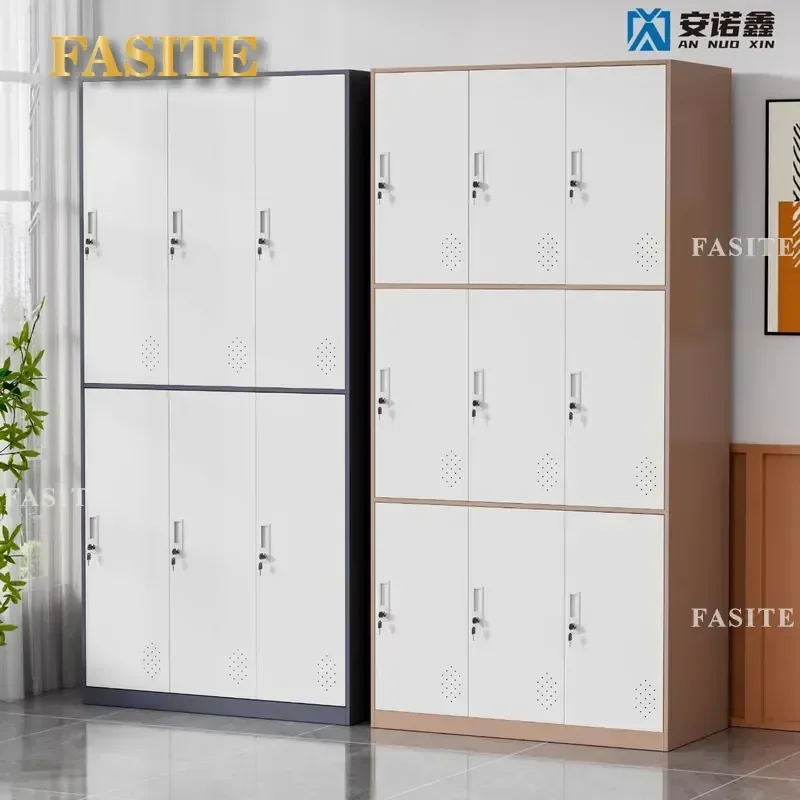 For Steel Staff Dormitory Locker Disassembly Assembly Color Deposit Box Swimming Gym Thickened Narrow Side With Lock