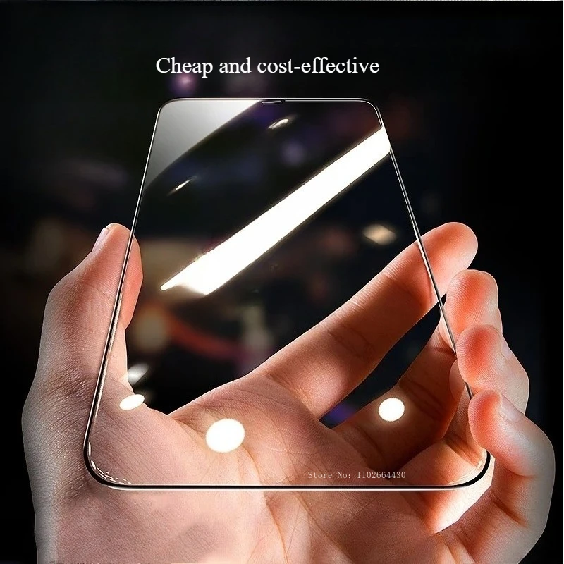

1-2pcs with Black Border Glass on For IPhone 16 15 14 Pro Max Screen Protector Tempered Glass for IPhone 16 15 14 Anti-Scratch