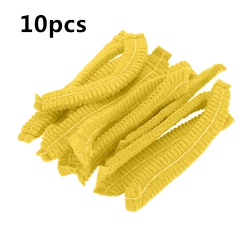 10 PCS Disposable Head Cover Cap Hair Net for Lash Extension Grafting Non Woven Anti Dust Bouffant Hats Beauty Accessories