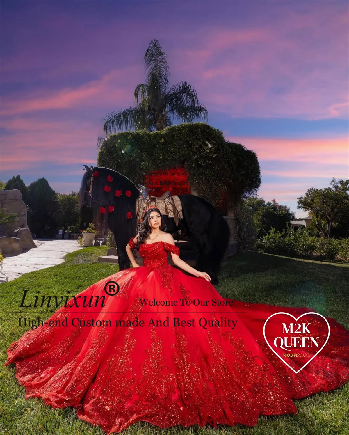 

Glitter Sequin Applique Quinceanera Dresses Customized Princess Ball Gown Off Shoulder Corset Sweet 16 Gown Vestido De 15 Anos