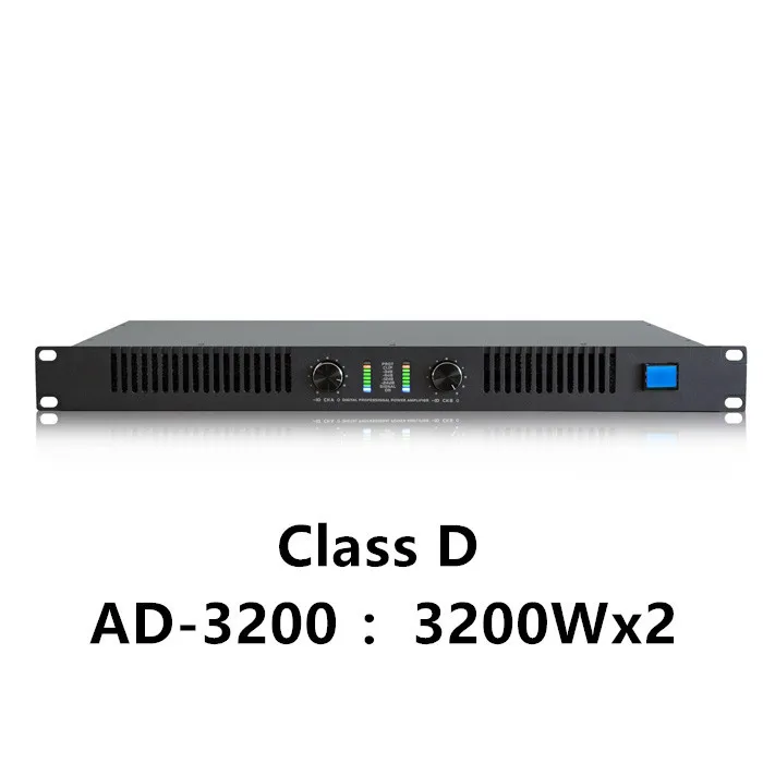AD-3200 RMS 3200W 1u High Power Digital Power Amplifier