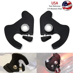 Motorcycle Luggage Rack Latch Clip Detachable Sissy Bar Kit Mount 1 Set For Harley Touring Softail Electra Road Street Glide