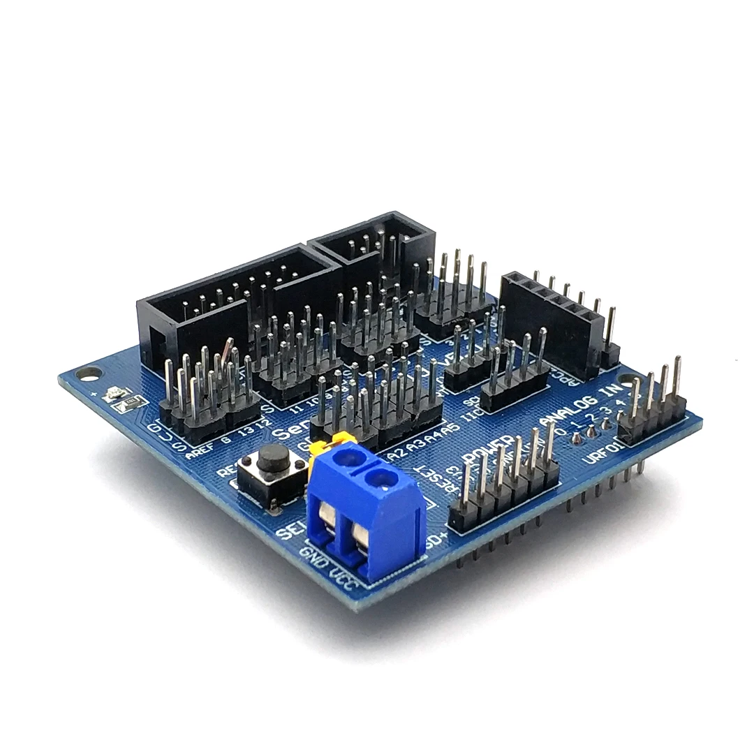 Escudo de Sensor V5, placa de expansión para Arduino UNO R3 V5.0, módulo electrónico, Escudo de Sensor, V5