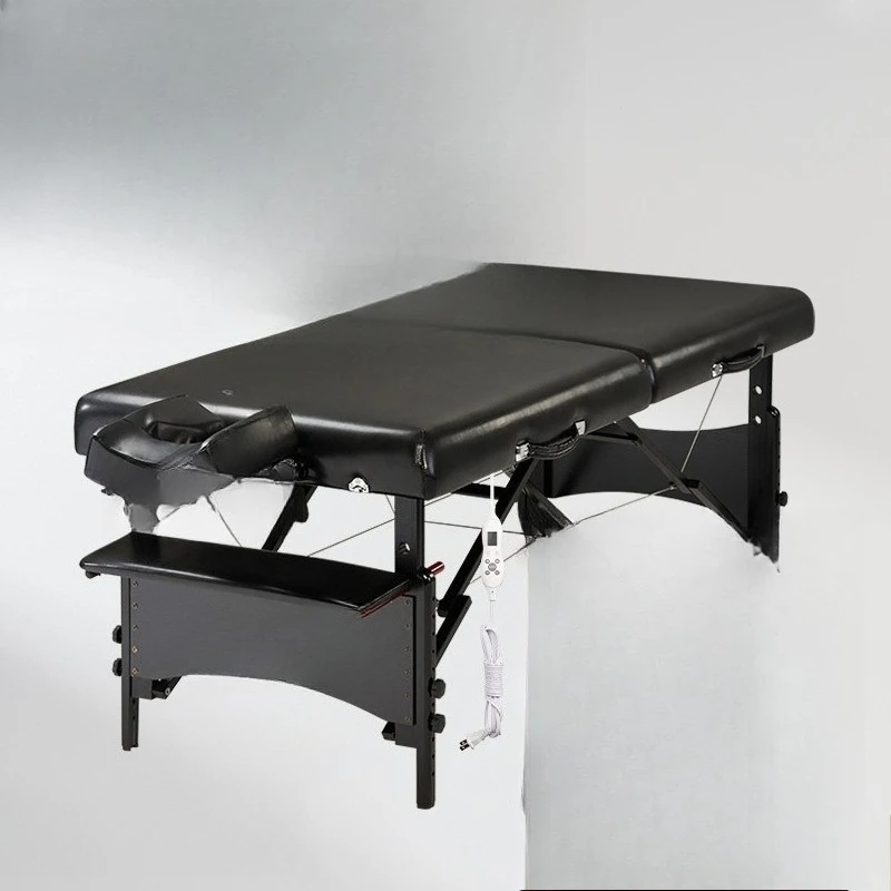 

Electric heating massage bed, portable folding built-in electric blanket beauty bed massage bed