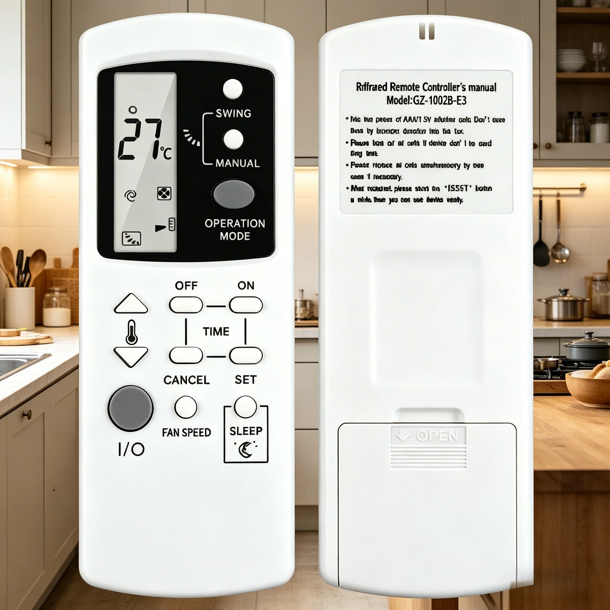 

Reliable GZ-1002A-E3 AC Remote Replacement, Compatible with Westinghouse & Onida Air Conditioner, Matching GZ-31B GZ-1002B-E3