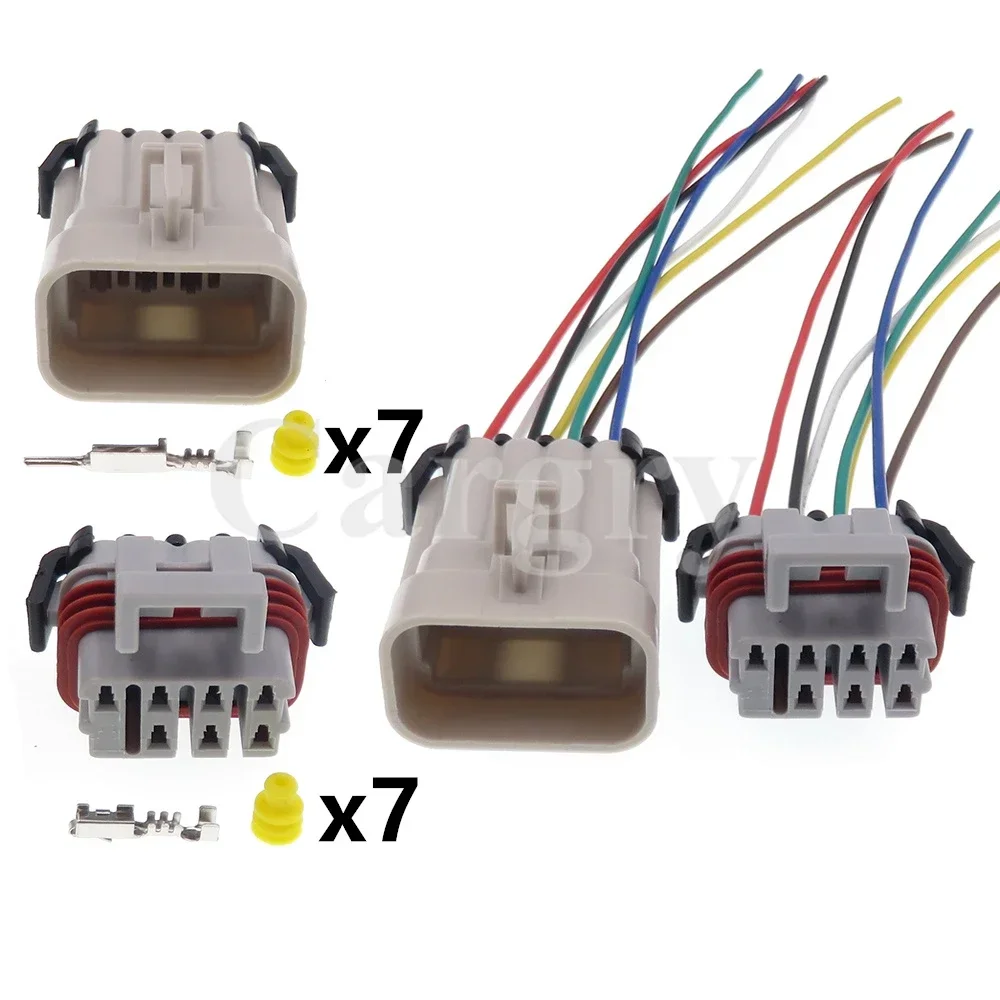 

1 Set 7P 12047933 12047938 Car Cable Harness Socket AC Assembly Auto Waterproof Male Female Connector Automobile Accessories