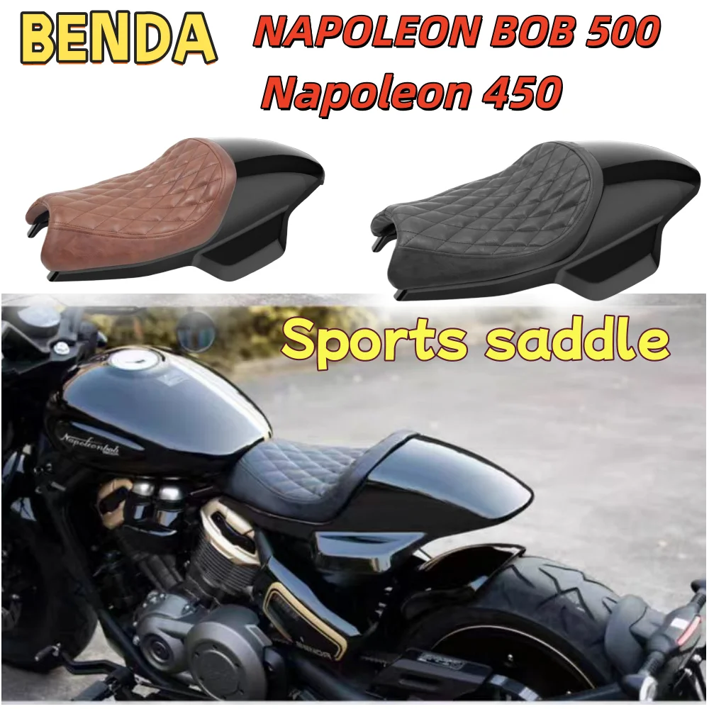 FOR Benda NAPOLEON BOB 500 modified single seat rear cover hump seat cushion diamond seat bag non-destructive installation