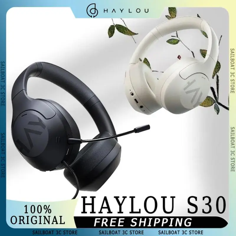 HAYLOU S30 Wireless Headphone With 5Mics Active Noise Reduction 360 Surround Sound Long Endurance Custom E-sports Gaming Headset