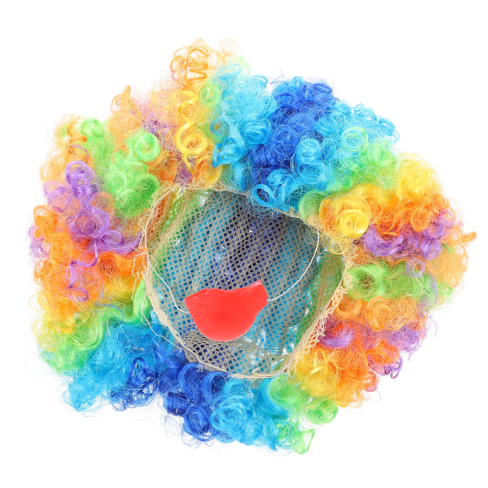 1 set Clown Props Set Krullend Wit Kostuum Accessoires Carnaval Halloween Party Prestaties Decor Herbruikbare Grappige Neus Kit