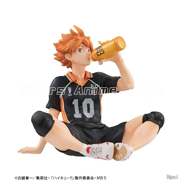 Série MegaHouse GEM original Haikyuu!! Hinata Shoyo na mão Figuras de anime coleção modelo de ornamentos