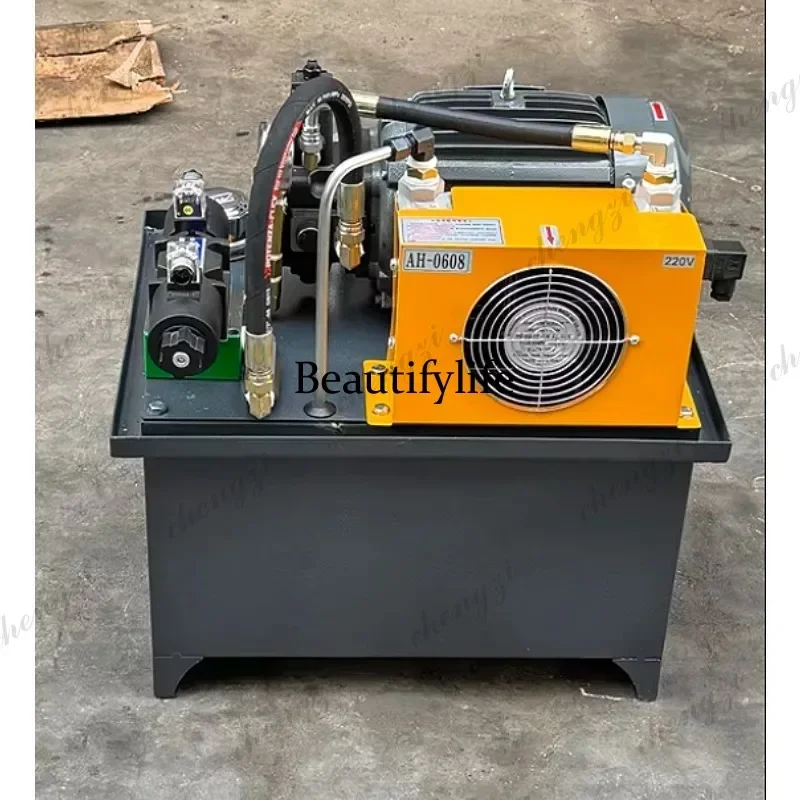 M138  Small 1.5kw Pump station hydraulic press Hydraulic system assembly 0.75kw CNC oil pump Machine tool Customizable