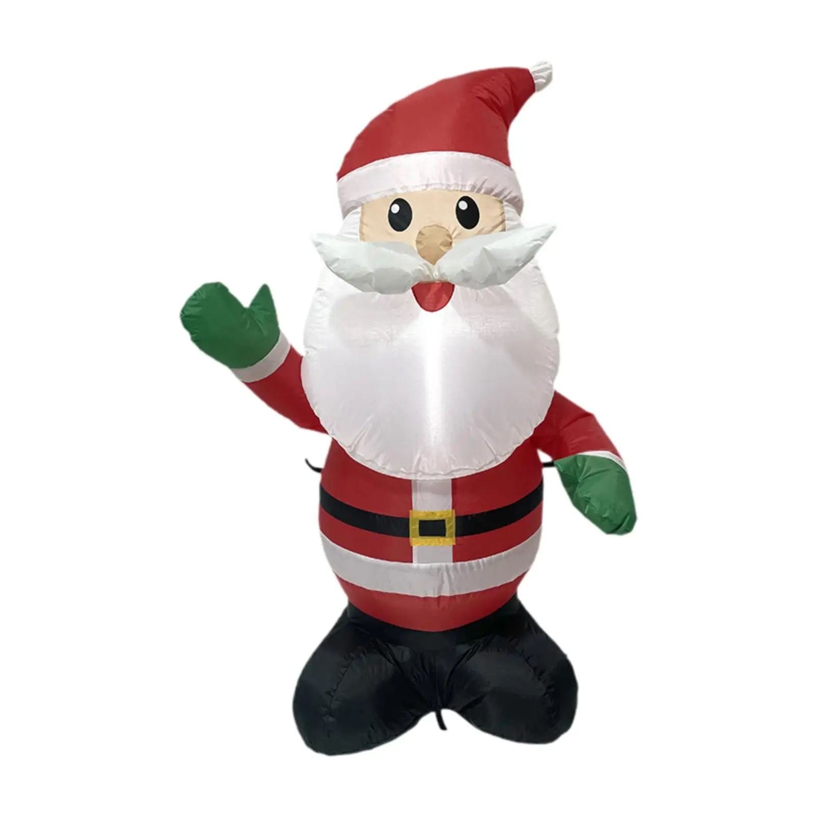 Inflatable Santa Claus with LED 48Inches Luminous Indoor Outdoor Standing Santa for Christmas Holiday Courtyard Holiday Lawn