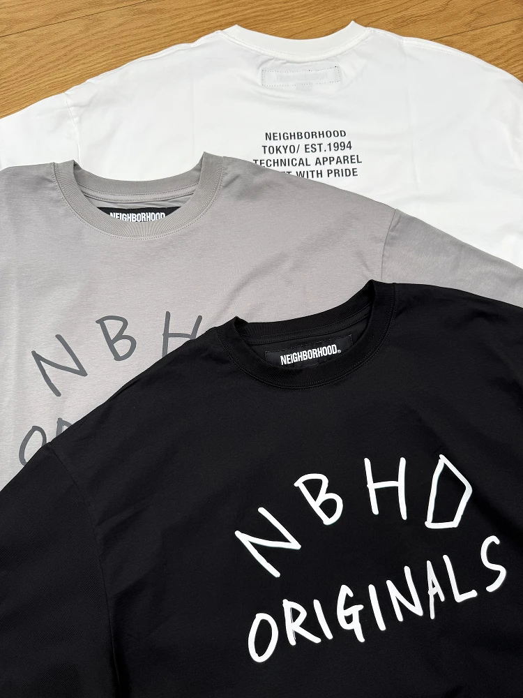 

NEIGHBORHOOD 24SS Handwritten letters Short Sleeve Moisture Absorbing Cool Breathable T-Shirt