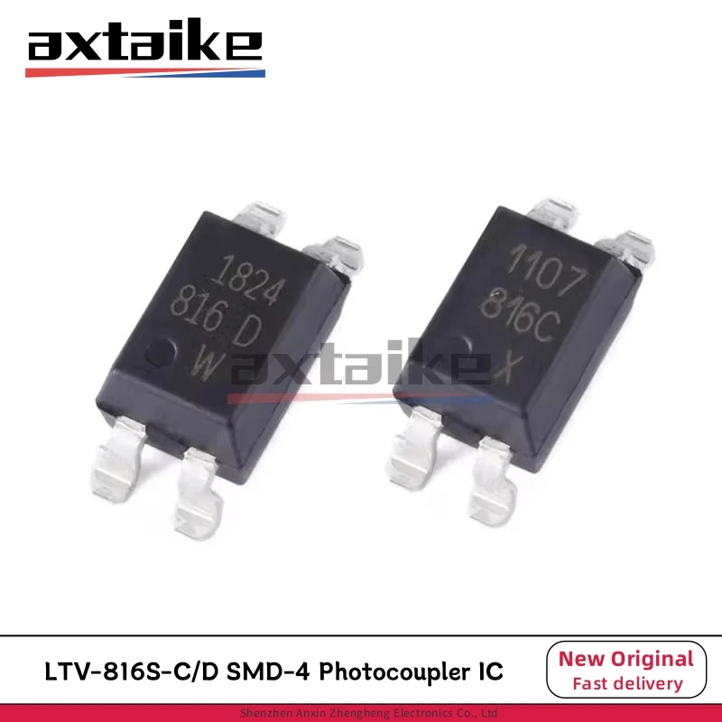 20PCS LTV816 LTV-816S-TA1-C LTV-816S-TA1-D PC816 EL816 816C 816D SMD-4 Transistor Output Optocouplers SMD Photocoupler IC