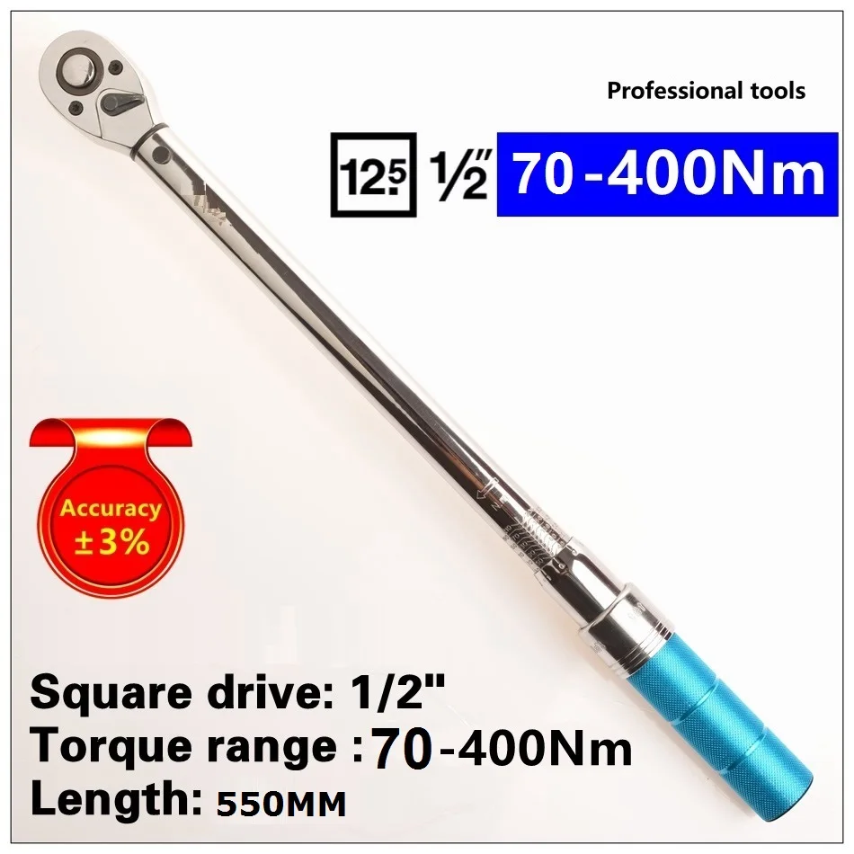 

1/2 дюйма, 70-3% нм, два направления, сила крутящего момента, ручной гаечный ключ, инструмент для ремонта автомобильных шин
