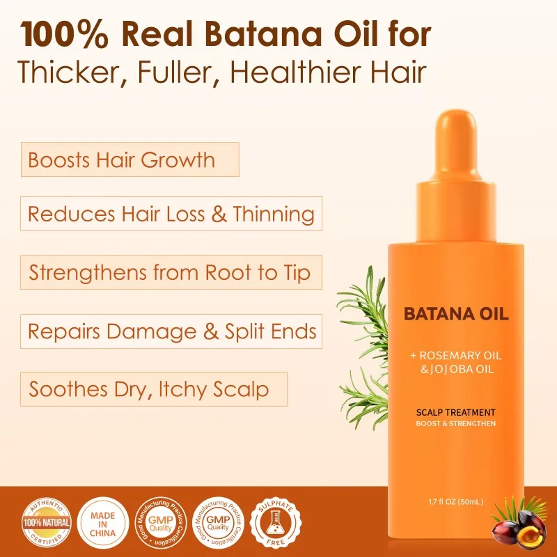 

Elite Batana Hair Nourishing Serum Intensive Care for Dry Frizzy Hair Repair Damaged Strands Strengthen Roots Boost Hair Growth