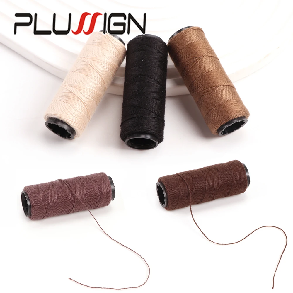 

Wig Accessories Tools 60Meters Hair Extension Thread With C-shaped needles For Making Wig DIY Hand Sewing Hair Weave Extension