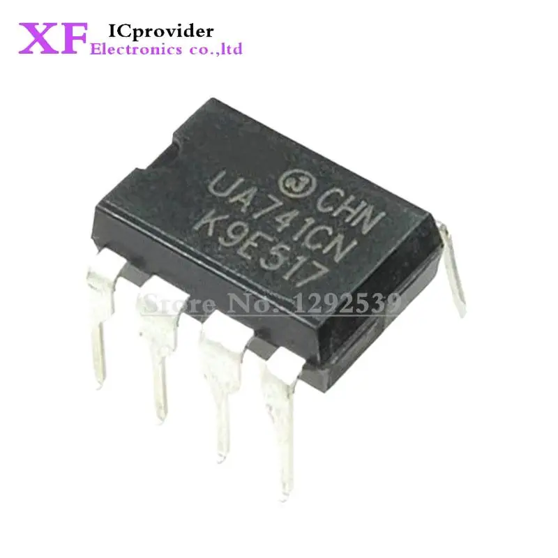 100PCS DIP8  UA741CN UA741CP UA741 OP Amp LM741 741  OPAMP GP 1MHZ