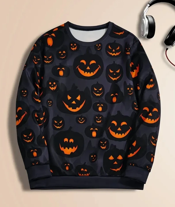 Men's Autumn Fashion Comfortable Pullover Crew Neck Sweatshirt 2025 New Top