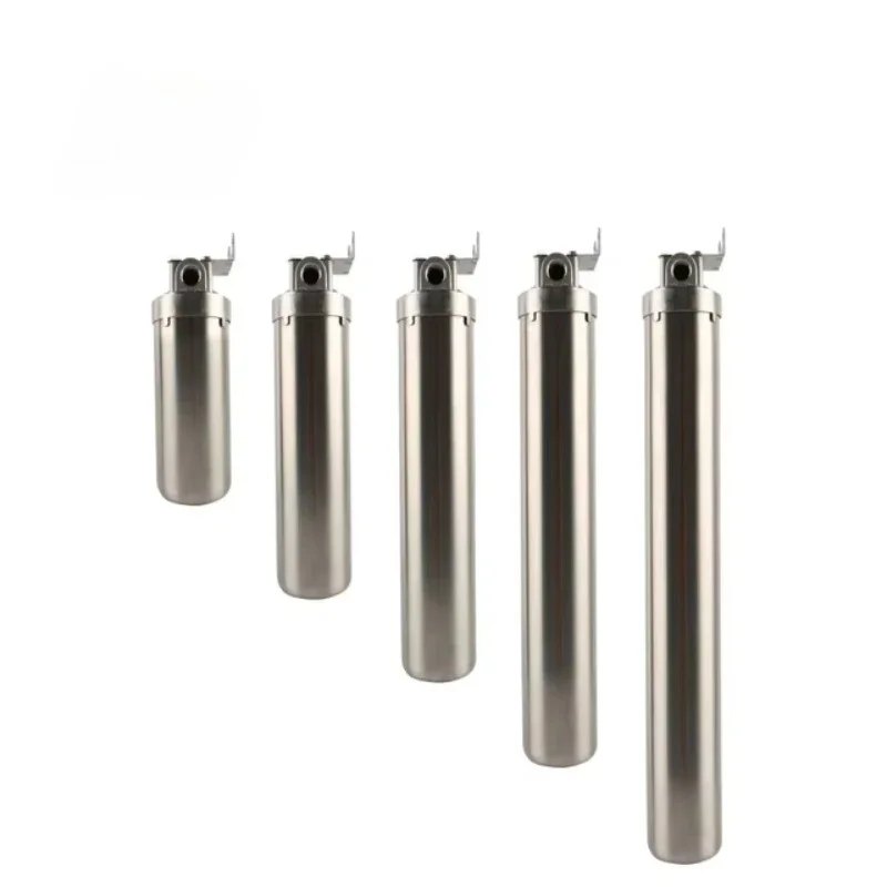Industry SS304 / SS316 Single Stainless Steel Water Filter Cartridge Filter Housing 20 Inch