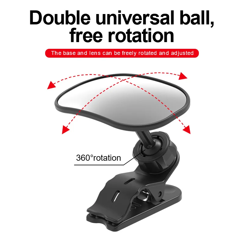 مرآة مراقبة الطفل الداخلية للسيارة، مرآة الرؤية الخلفية لمقعد سلامة الأطفال في السيارة، تركيب المرآة المساعدة، أعمى عكسي #6