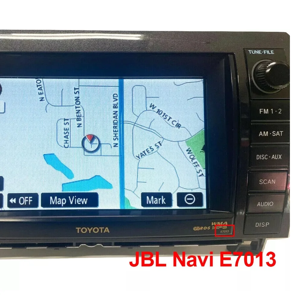 Navigation LCD Display with Touch Screen for Toyota Sequoia JBL E7013 Navi 2008-2012 LQ070T5GA01/GC01