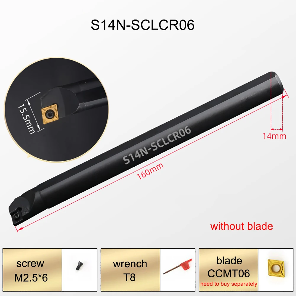 เครื่องมือ SCLCR S10K-SCLCR06 S12M-SCLCR06ภายในเจาะทังสเตนคาร์ไบด์เครื่องมือสำหรับ CCMT06เปลี่ยนแทรก