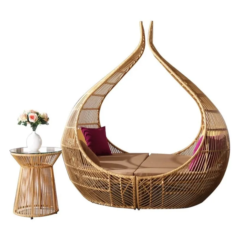 Pool Homestay Courtyard Bird's Nest Bed Villa Garden Creative Outdoor Furniture