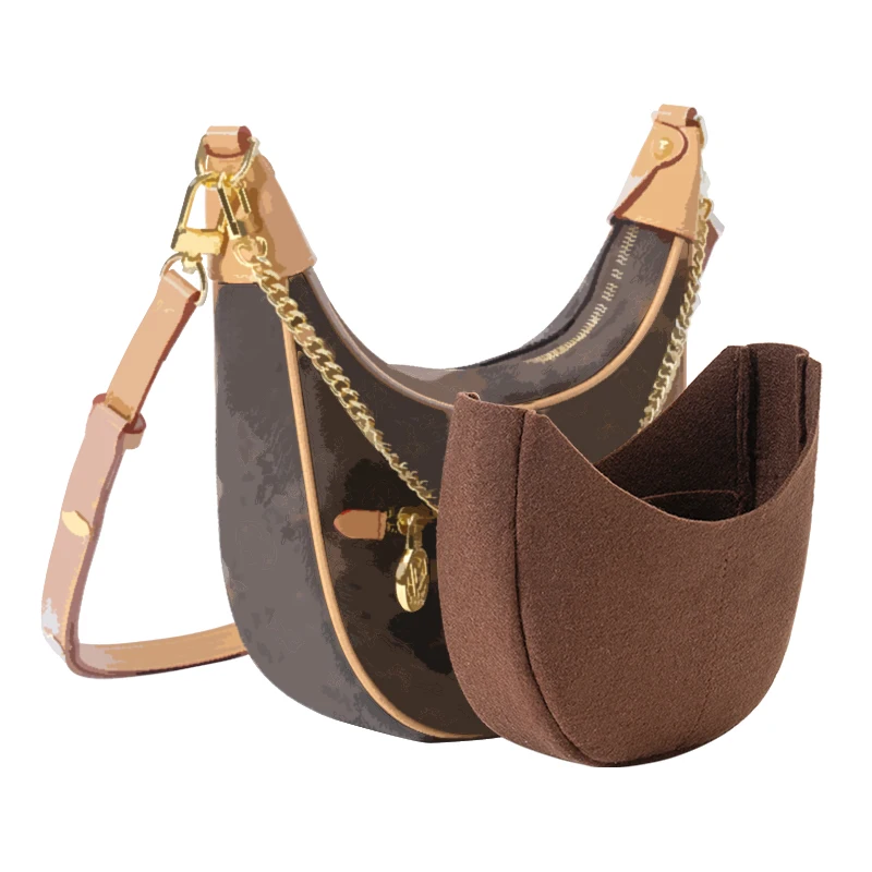 Insert Organizer Fit For LOOP Crescent Moon Bag , Inner Pouch Protector Purse Insert For Loop