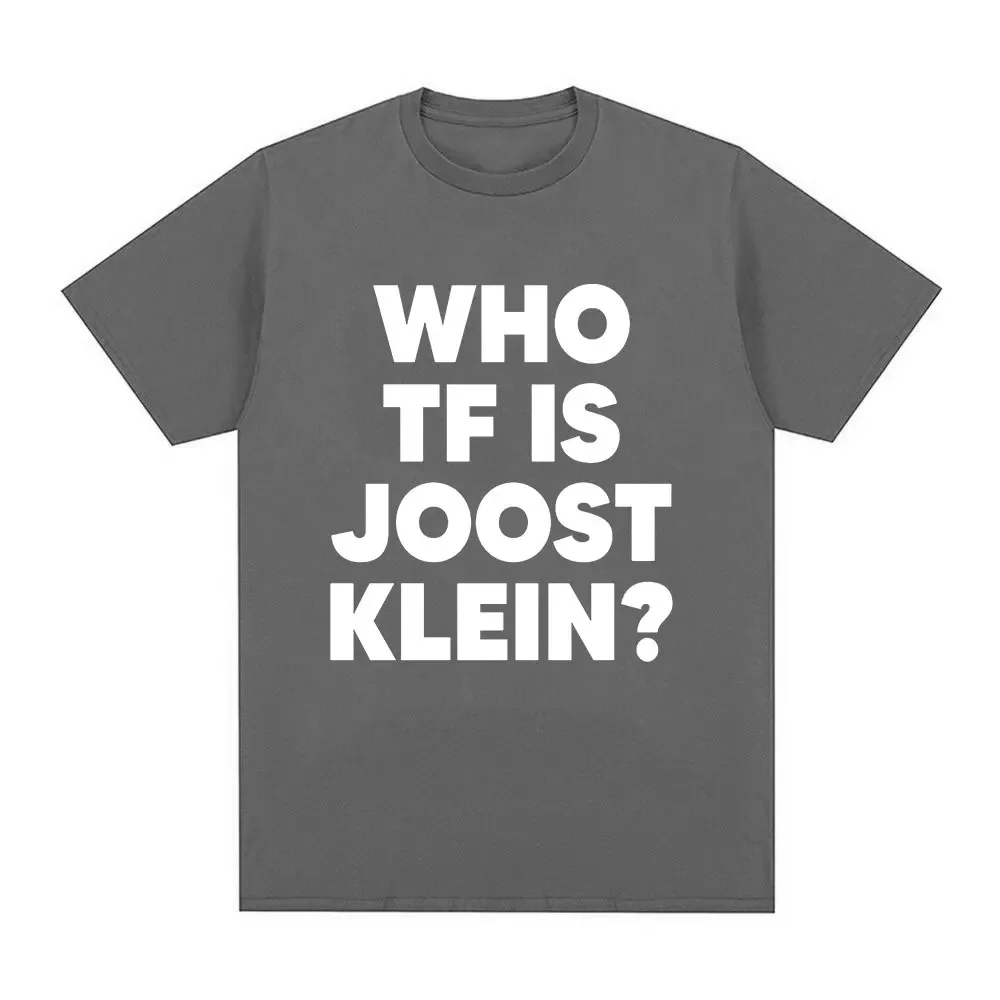Who Tf Is Joost Klein T-shirt Europapa Eurovision Womens Harajuku Retro Tshirt Casual Loose Tshirt